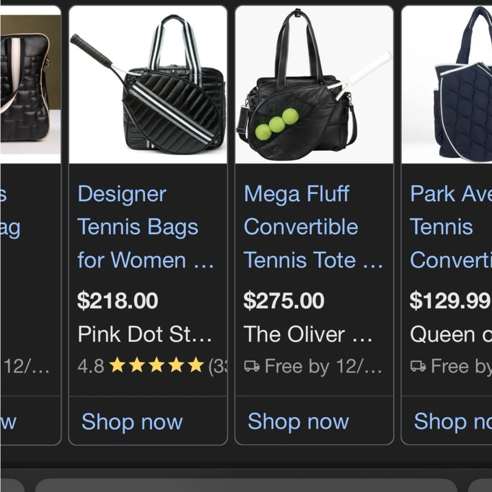 NEW w tags -L&W Tennis/pickleball X-Body Stylish Tote - Picture 5 of 10